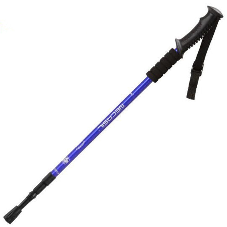 NECASIL Three-section Aluminum Alloy Straight Handle Retractable Trekking Trekking Pole