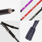 NECASIL Three-section Aluminum Alloy Straight Handle Retractable Trekking Trekking Pole