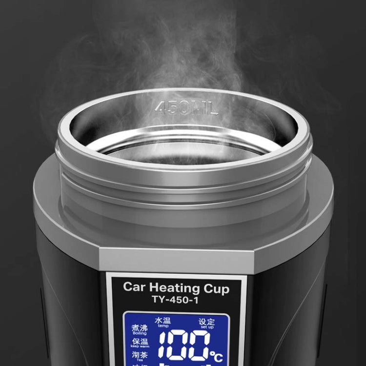 450ml Car Heating Water Bottle Thermos Mug Car Truck Universal Boiling Water Cup