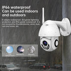 PTZ Control 355 Degree Rotation Infrared WiFi Smart Dome Camera, Two-Way Voice Intercom Monitor
