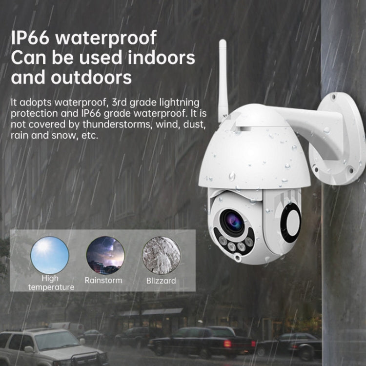 PTZ Control 355 Degree Rotation Infrared WiFi Smart Dome Camera, Two-Way Voice Intercom Monitor