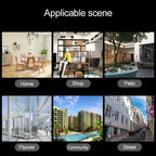 PTZ Control 355 Degree Rotation Infrared WiFi Smart Dome Camera, Two-Way Voice Intercom Monitor