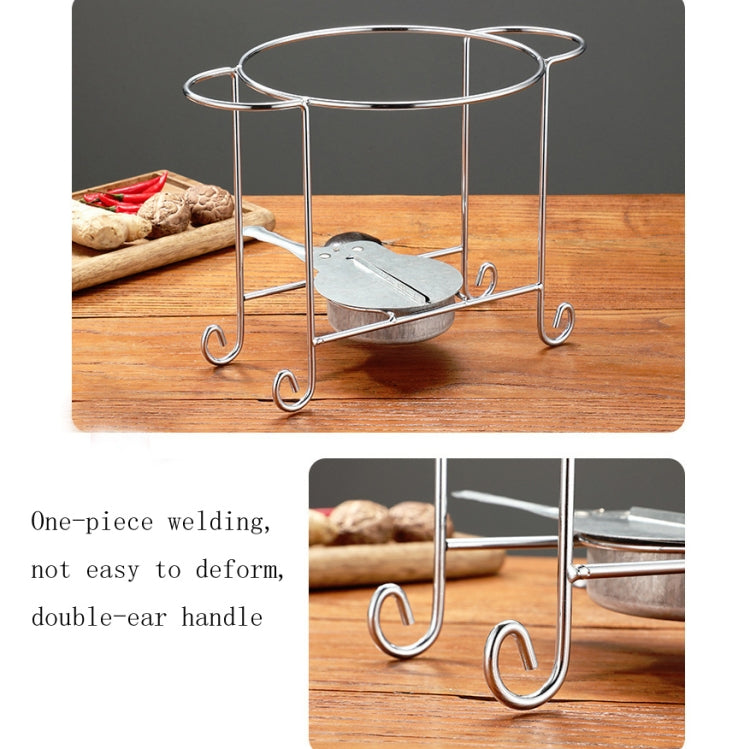 Stainless Steel Pot Rack Single Alcohol Dry Pot Skewers Shabu-Shabu