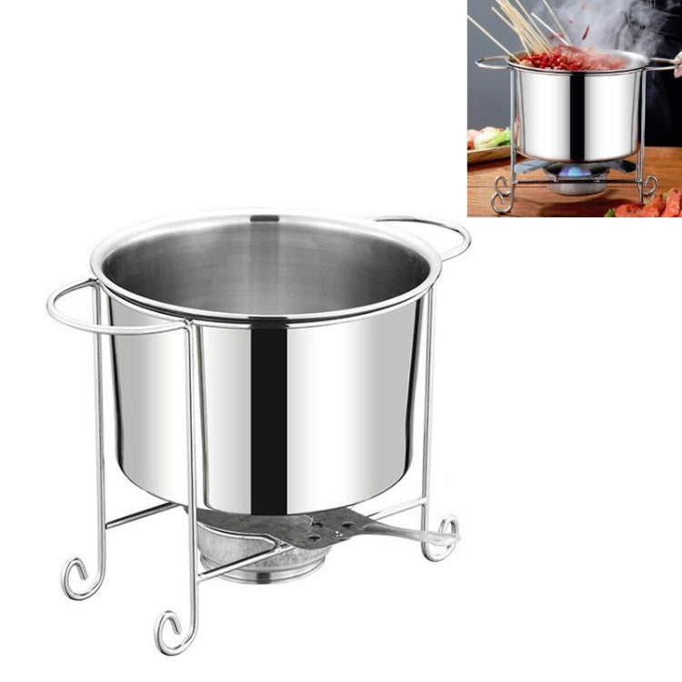 Stainless Steel Pot Rack Single Alcohol Dry Pot Skewers Shabu-Shabu