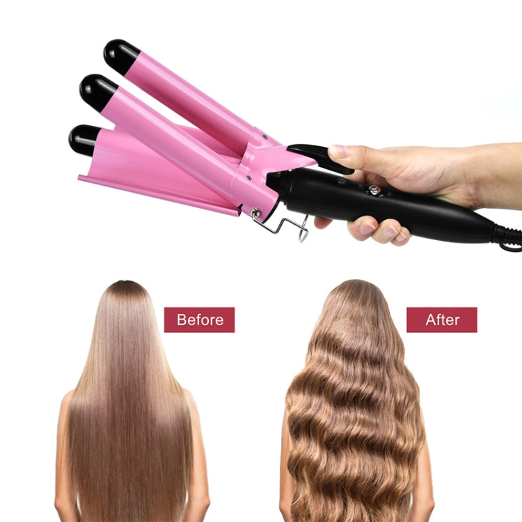 20-32m Automatic Ceramic Perm Splint Hair Curler 3 Barrels Big Wave Hair Curling Iron Tools