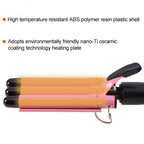 20-32m Automatic Ceramic Perm Splint Hair Curler 3 Barrels Big Wave Hair Curling Iron Tools