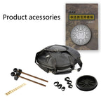 15-Tone Ethereal Drum 14-Inch Steel Tongue Drum Hollow Drum Sanskrit Drummer Disc