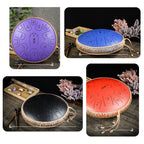 15-Tone Ethereal Drum 14-Inch Steel Tongue Drum Hollow Drum Sanskrit Drummer Disc