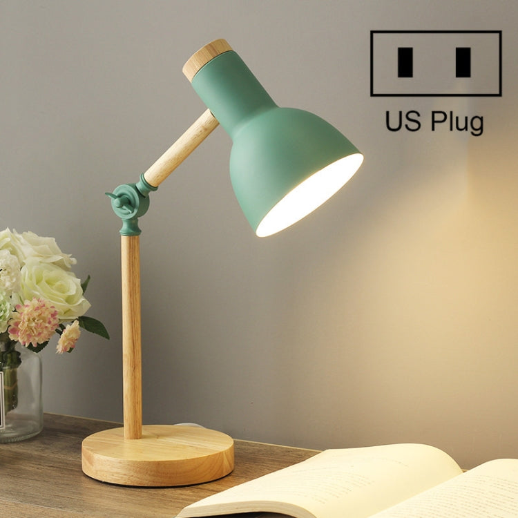 T1062 Dormitory Eye Protection Desk Lamp Bbedroom Bedside Wood Lamp