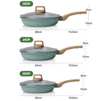 Maifan Stone Flat-Bottomed Non-Stick Pan Household Steak Frying Pan For Induction Cooker