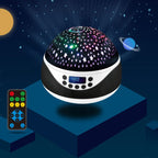 LED Starry Sky Light USB Remote Control Rotating Music Projector Lamp Romantic Starry Night Light