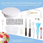 205 in 1 Cake Decorating Turntable Set Cake Decorating Mouth Baking Utensils