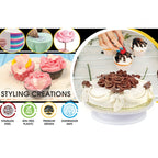 205 in 1 Cake Decorating Turntable Set Cake Decorating Mouth Baking Utensils