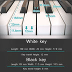 Wersi 88-Key Foldable Portable Electronic Piano Keyboard For Beginners Practice Piano, CN Plug