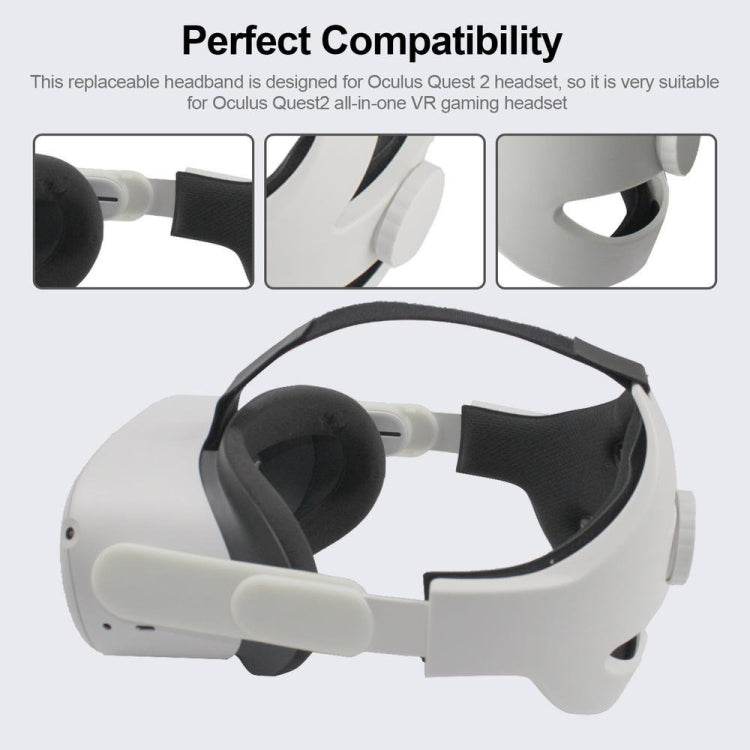 VR Comfortable Replacement Headset VR Accessories Weight Loss Headband, For Oculus Quest 2