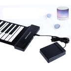 MIDI88 88-Key Hand-Rolled Foldable Piano Professional MIDI Soft Keyboard Simulated Practice Carry-On Folding Electronic Piano