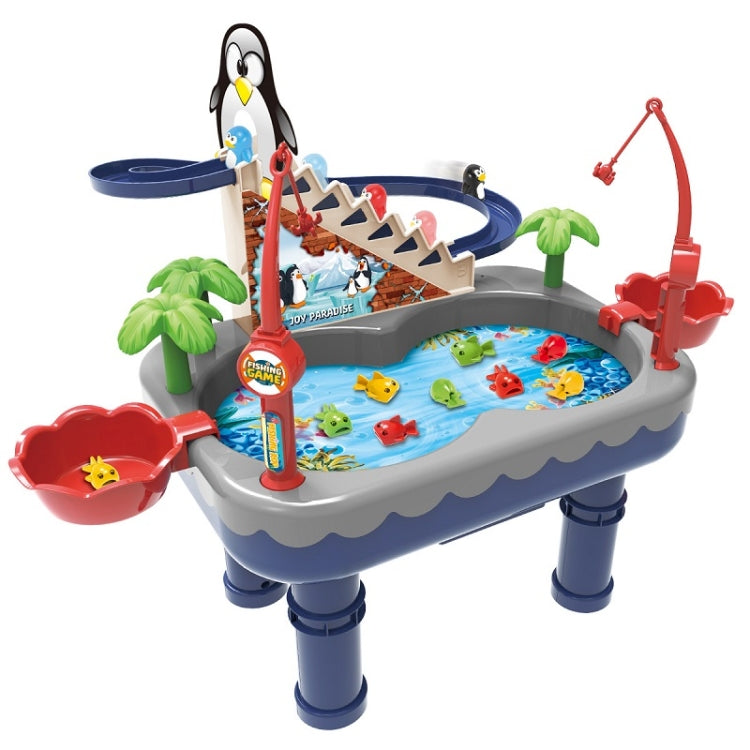 Penguin Stair Climbing Children Electric Magnetic Fishing Toy Multifunctional Game Set