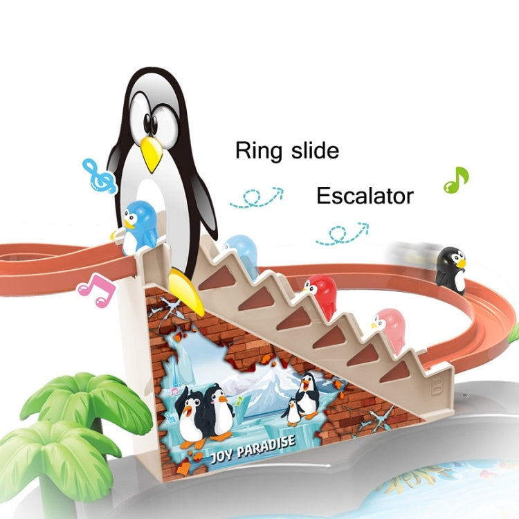 Penguin Stair Climbing Children Electric Magnetic Fishing Toy Multifunctional Game Set
