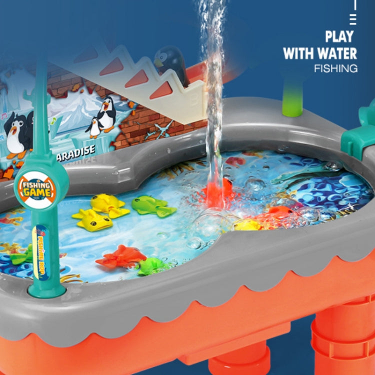 Penguin Stair Climbing Children Electric Magnetic Fishing Toy Multifunctional Game Set