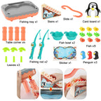 Penguin Stair Climbing Children Electric Magnetic Fishing Toy Multifunctional Game Set