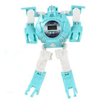 3 PCS Children Electronic Watch Cartoon Deformation Robot Toy Watch
