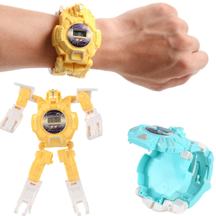 3 PCS Children Electronic Watch Cartoon Deformation Robot Toy Watch
