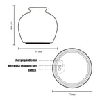 QH-28 Blue-and-white Porcelain Silicone Night Light USB Bedroom Bedside Lamp Pat Sensor Lamp