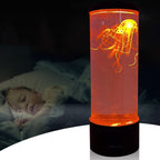 Cylindrical LED Simulation Jellyfish Light USB Powered Colorful Jellyfish Atmosphere Light