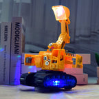 Children Light And Music Simulation Electric Excavator Car Toy, Style: