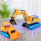 Children Light And Music Simulation Electric Excavator Car Toy, Style:
