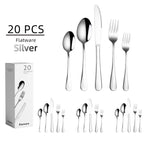 20 in 1 Stainless Steel Cutlery Steak Cutlery Set