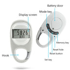 Carabiner Keychain 3D Pedometer