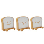F-L-01 Toast Bread Night Light With Mobile Phone Holder Children Bedroom Timing Sleep Light