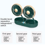 F303 Car USB Fan 12/24V Car Shake Head Fan