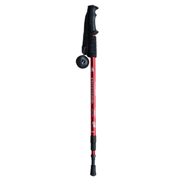 JUNGLELEOPARD 3-Section Straight Handle Aluminum Trekking Pole Multifunctional Walking Hand Crutches