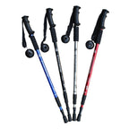 JUNGLELEOPARD 3-Section Straight Handle Aluminum Trekking Pole Multifunctional Walking Hand Crutches