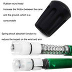 JUNGLELEOPARD 3-Section Straight Handle Aluminum Trekking Pole Multifunctional Walking Hand Crutches