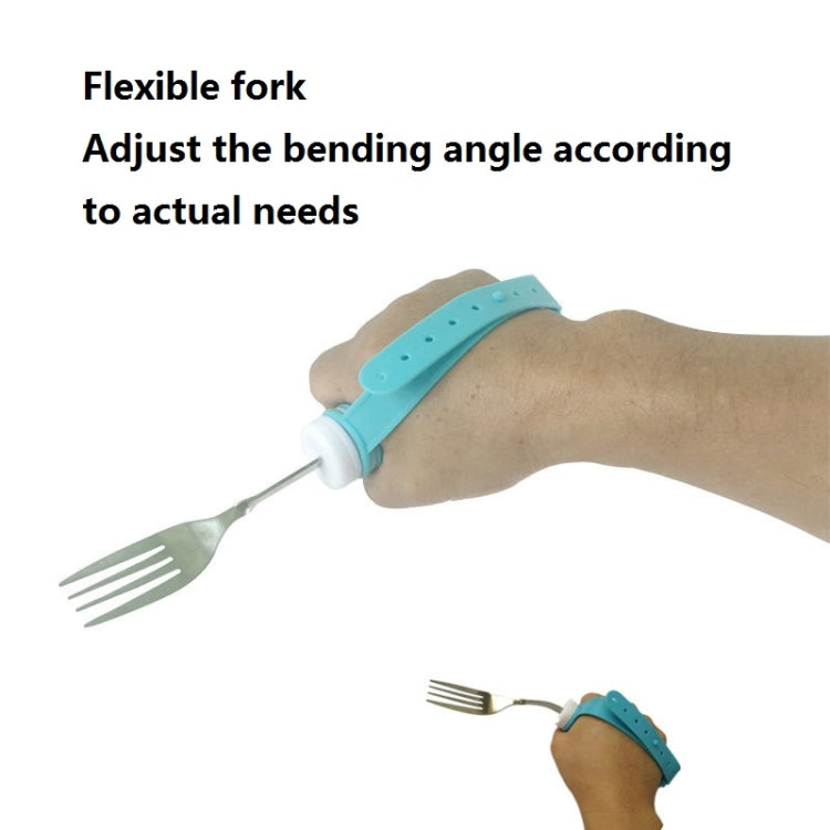 304 Stainless Steel Bendable Self-Service Fork For The Disabled & Elderly