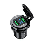 Car Motorcycle Modified USB Charger QC3.0 Metal Waterproof Fast Charge