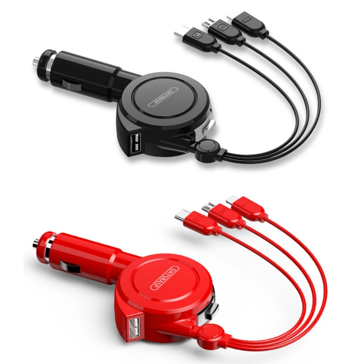 Oatsbasf 3 in 1 Multifunctional Car Charger Data Cable