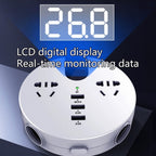 QC3.0 Car 12V 24V To 110V 220V Multi-function Inverter