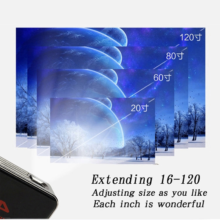 C6 1G+8G Android System Intelligent DLP HD Mini Projector Portable Home Mobile Phone Projector，