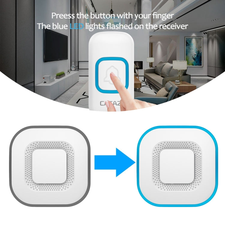 CACAZI V028F Wireless Music Doorbell without Battery