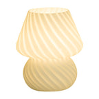 PJ-104 5W Mushroom Glass Bedroom Bedside Table Decoration Table Lamp, CN Plug, Specification：