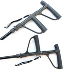 Multifunctional Folding Double-Handle Elderly Crutches Aluminum Alloy Elderly Power-Assisted Walking Sticks Four-Legged Walking Sticks With Lights