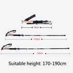 TUOBEIS TBS-006 Trekking Pole Ultra-Light Folding Trekking Mountain Climbing Crutch