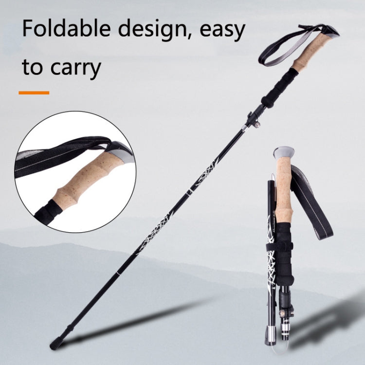 TUOBEIS TBS-006 Trekking Pole Ultra-Light Folding Trekking Mountain Climbing Crutch