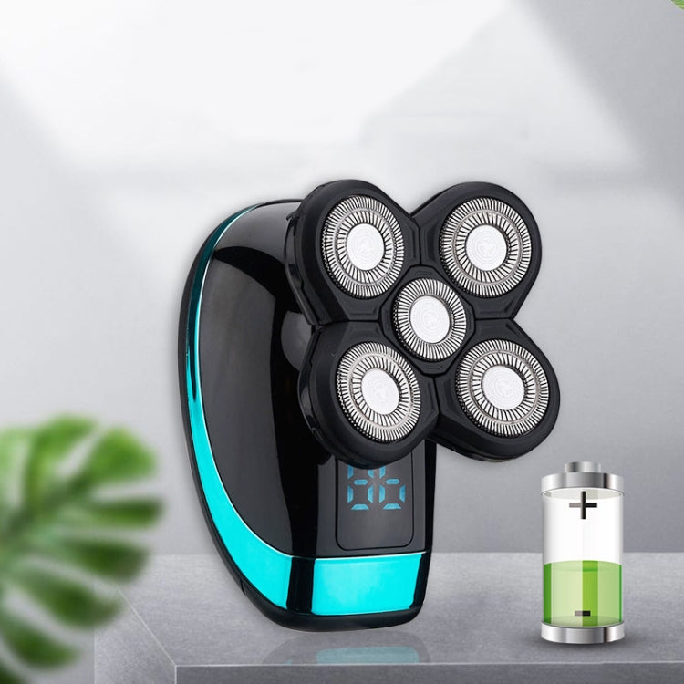 Electric Shaver Rechargeable Razor Intelligent Digital Display Bald Hair Clipper,Style: