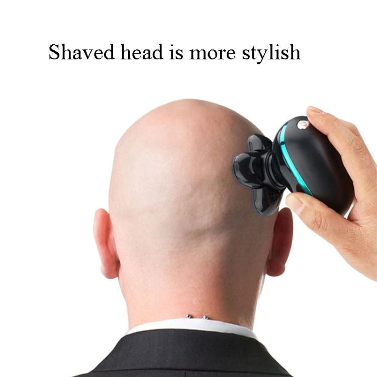 Electric Shaver Rechargeable Razor Intelligent Digital Display Bald Hair Clipper,Style: