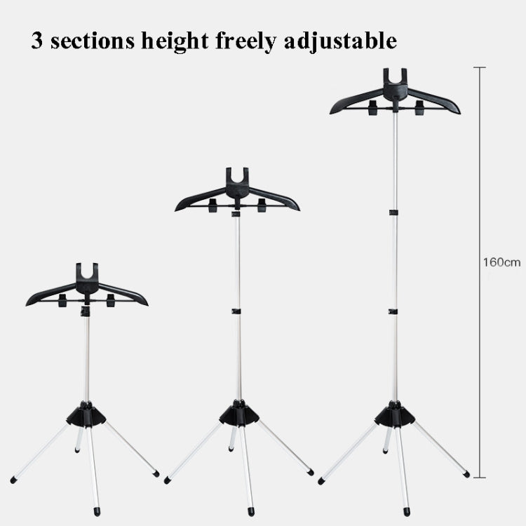1.6m 3 in 1 Hanging Ironing Bracket Hanger Telescopic Metal Rod Mount